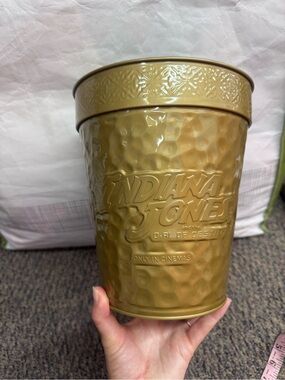 Indiana Jones Gold Embossed Popcorn Tin